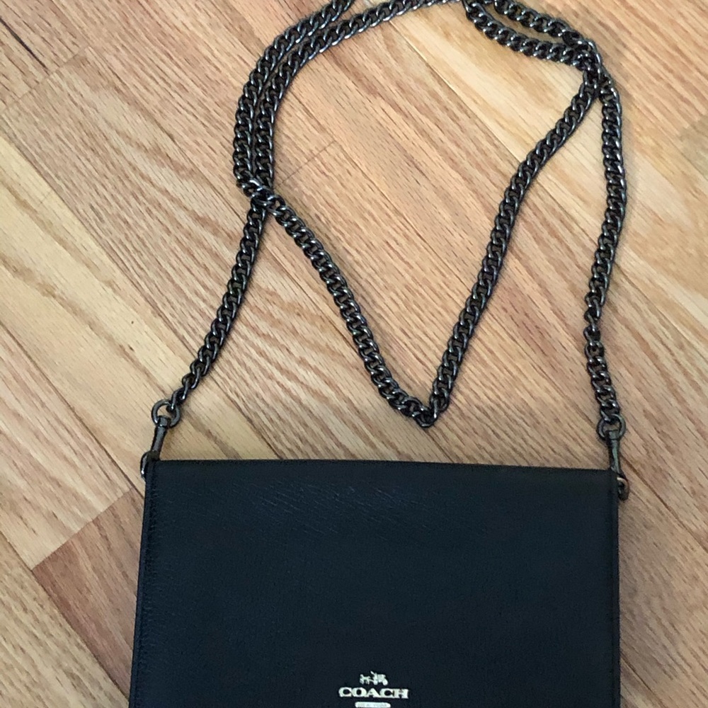 Coach Hayden foldover Clutch wallet on chain, WOC